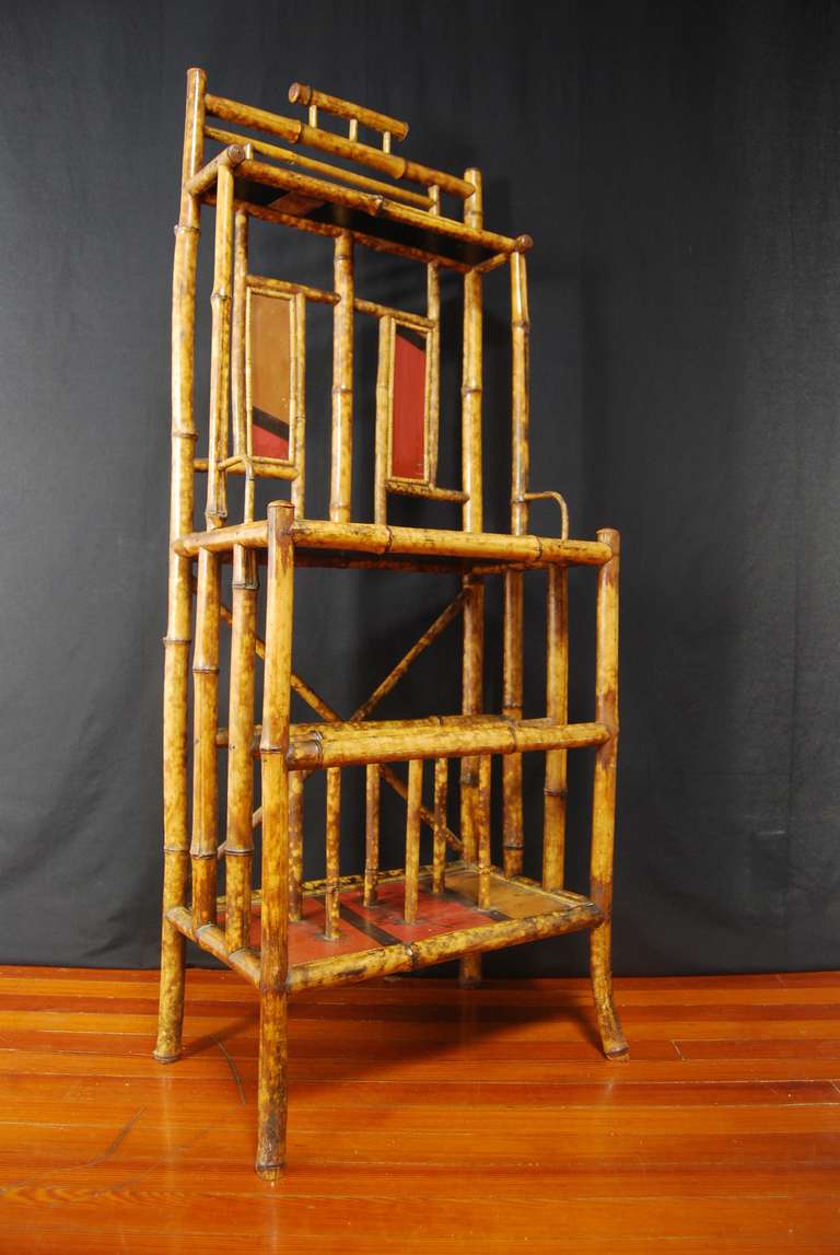 Victorian Bamboo Hall Stand