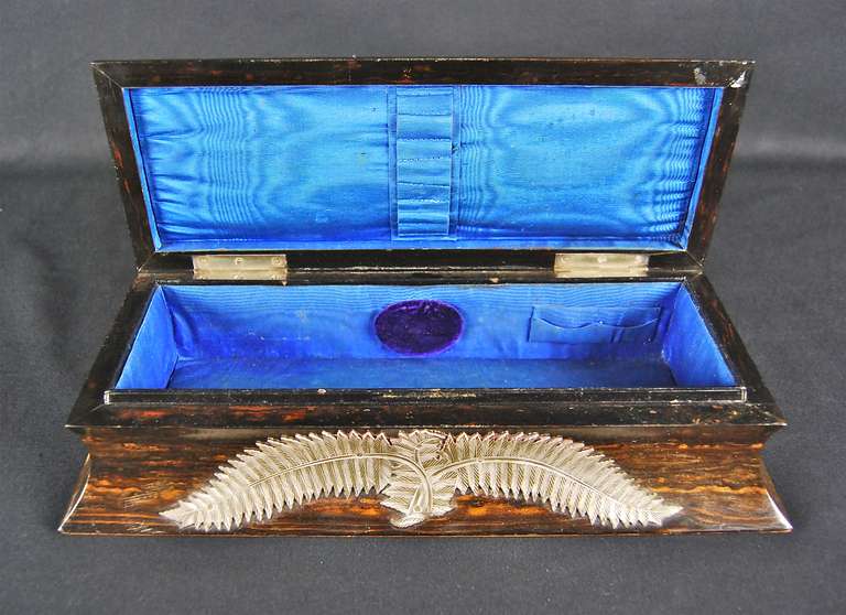 Victorian Coromandel Glove Box In Excellent Condition For Sale In Charleston, SC