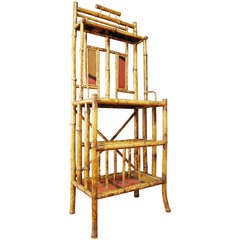 Antique Victorian Bamboo Hall Stand