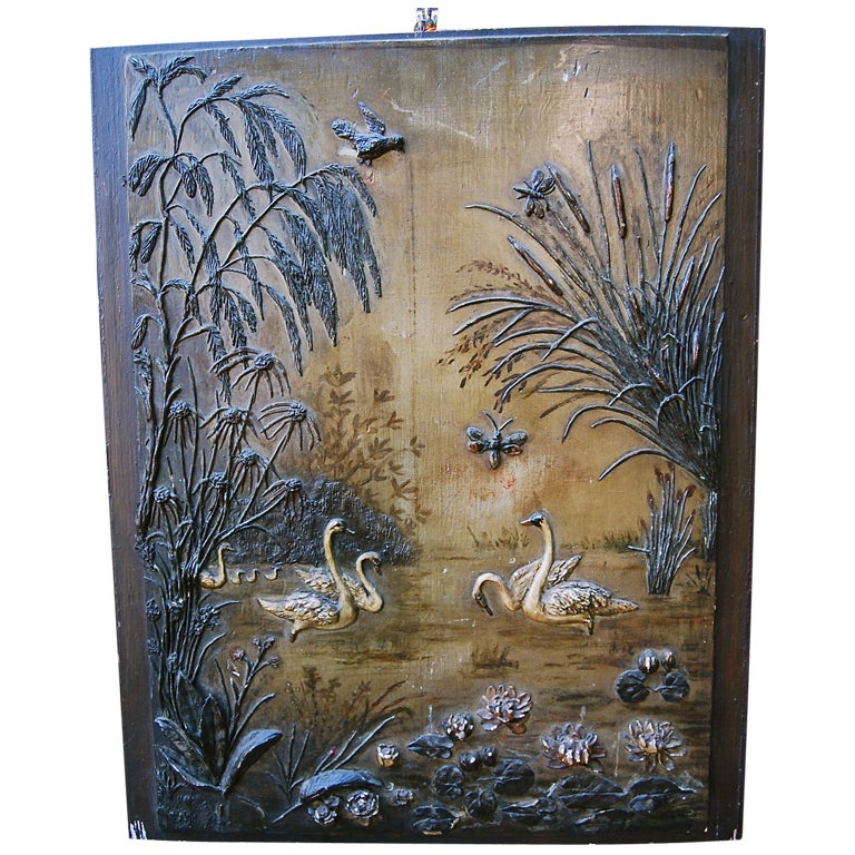 Raised French Architectural Panel For Sale