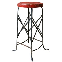 Hand Made Metal Bar Stool Industrial