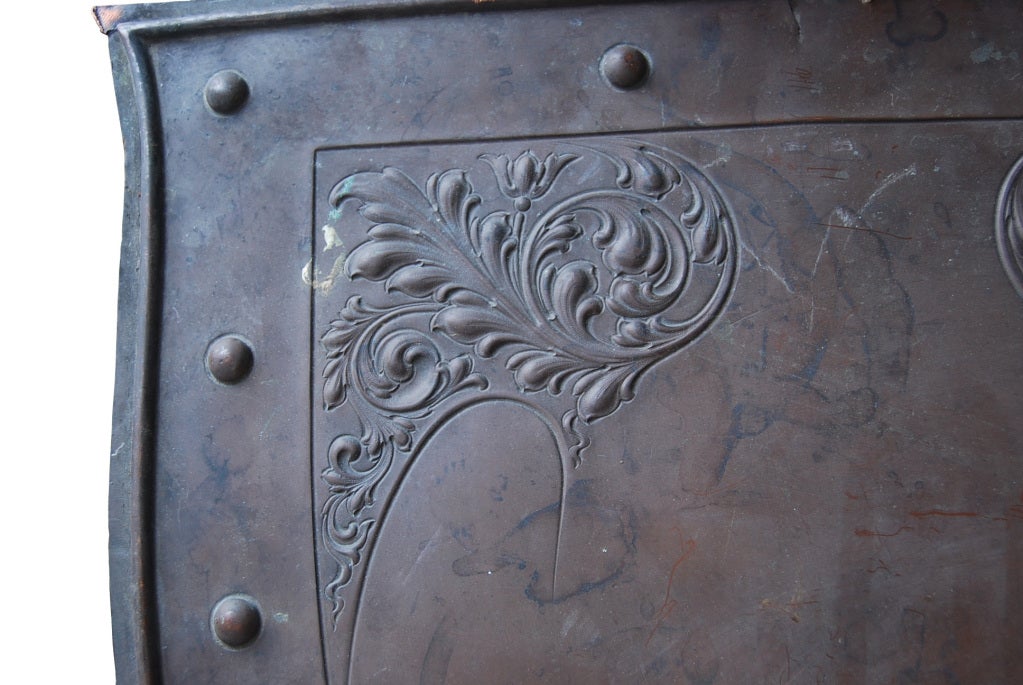 Antique Copper Plaques Shields