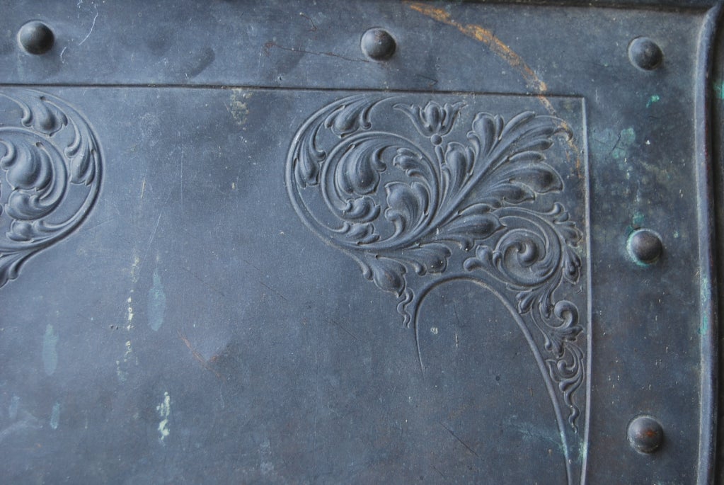 Antique Copper Plaques Shields For Sale 3