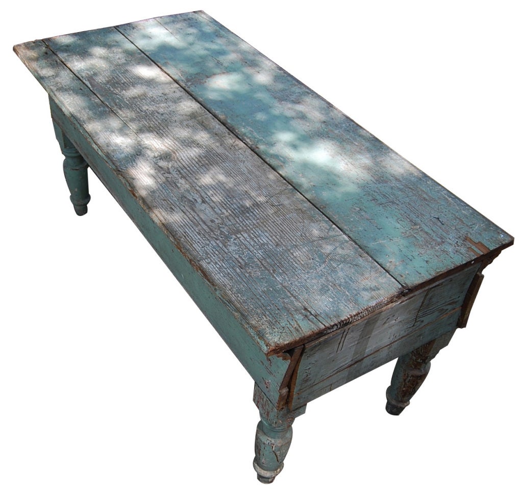 French Country Heart Pine Farm Table