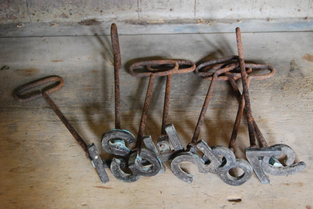 Set of Branding Irons