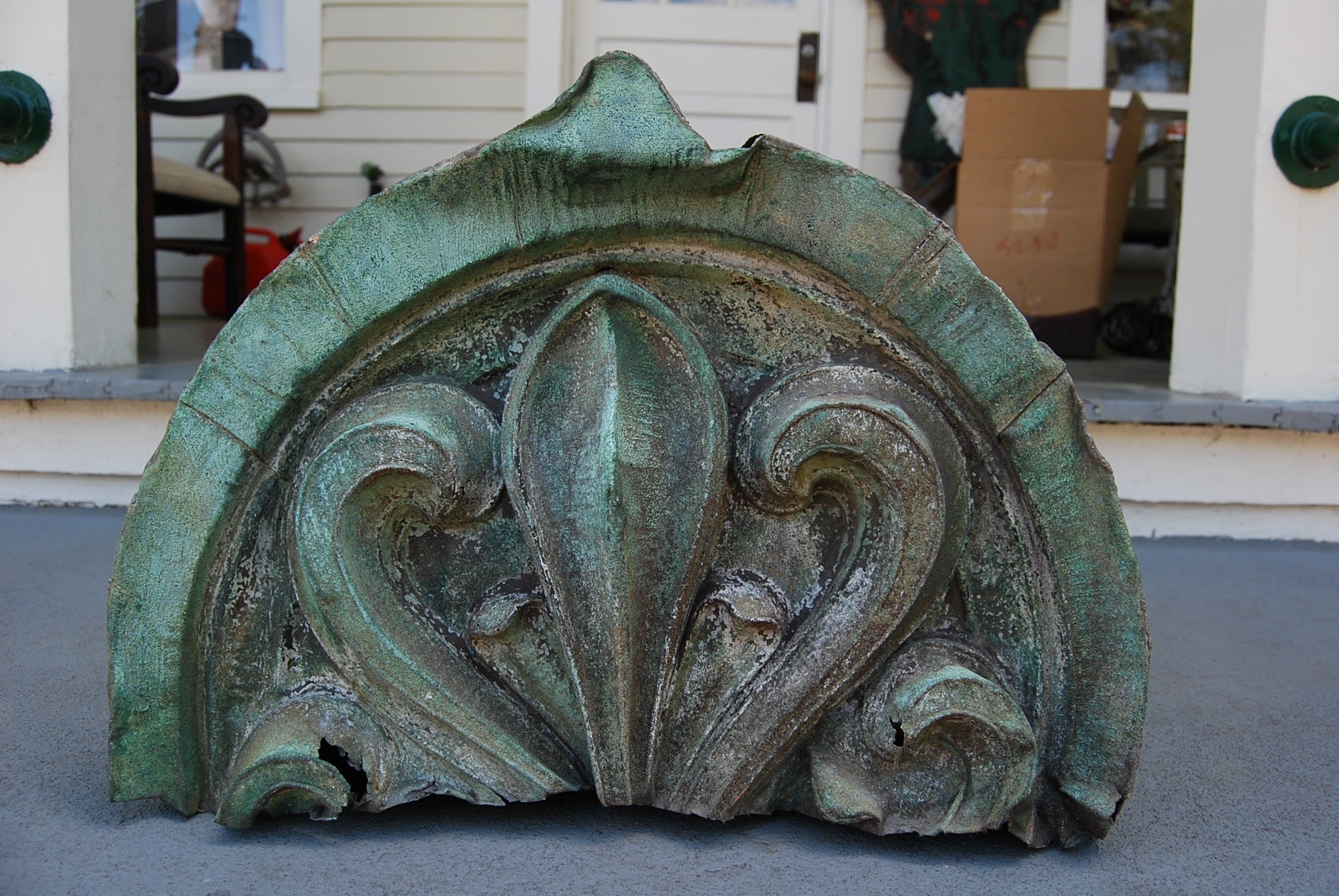 Copper Parisian Verdigris Architectural Building Ornament