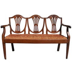 Georgian Chair Back Settee, c. 1790