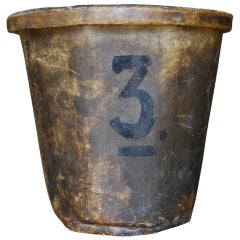 Antique Vellum Gunpowder Bucket