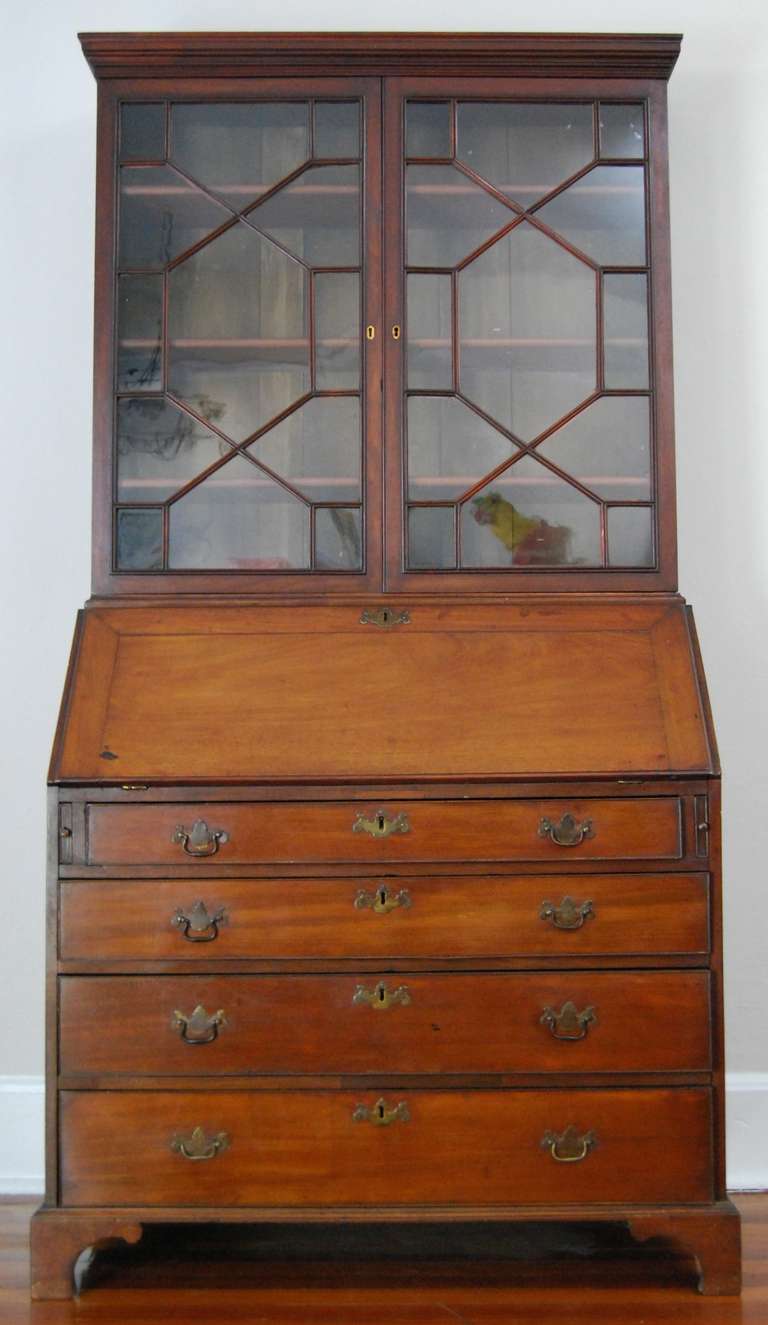 Mahogany Secretary Bookcase, c. 1850