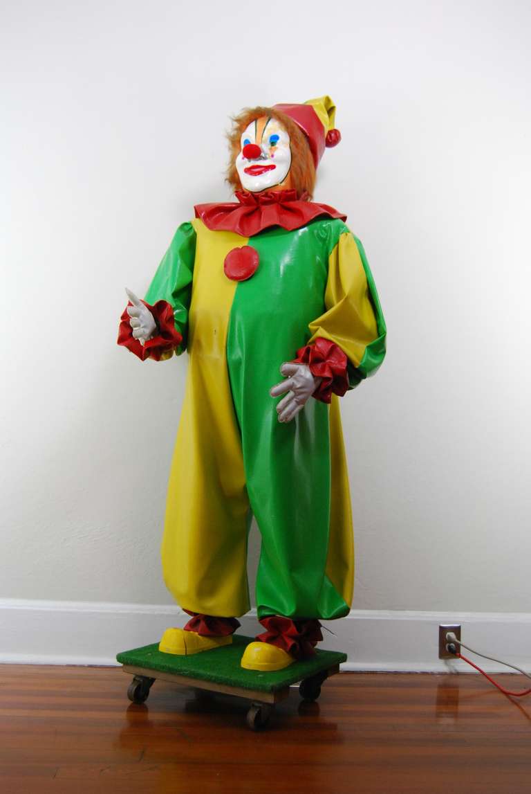 Mid-20th Century Mechanized Carnival Clown, 1960s For Sale