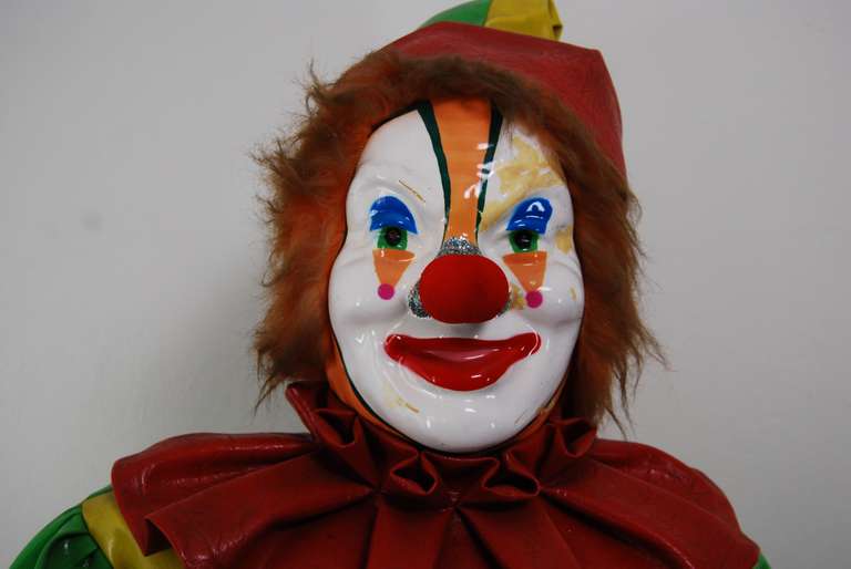 Mechanized Carnival Clown, 1960s.  In working condition.