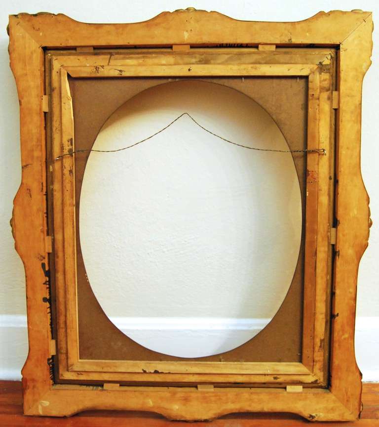 Large Heavily Carved French Frame, 1940s For Sale 5