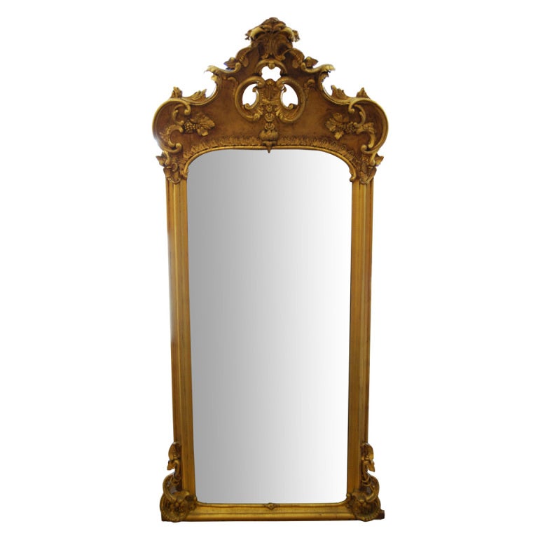 Large Rococo Revival Mirror at 1stdibs