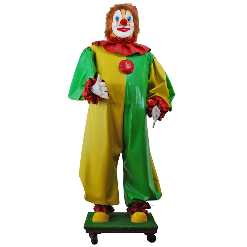 Mechanized Carnival Clown, 1960s For Sale