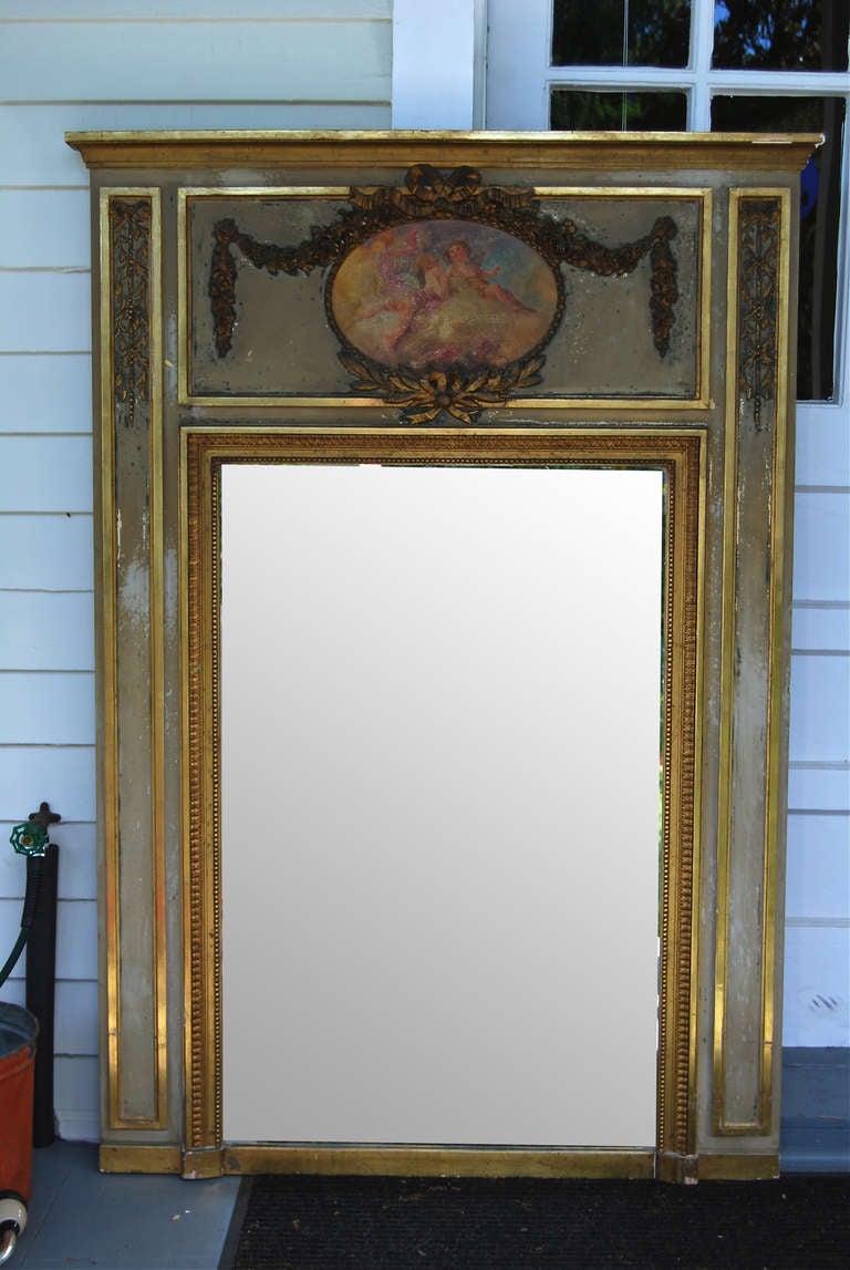 French Trumeau Mirror