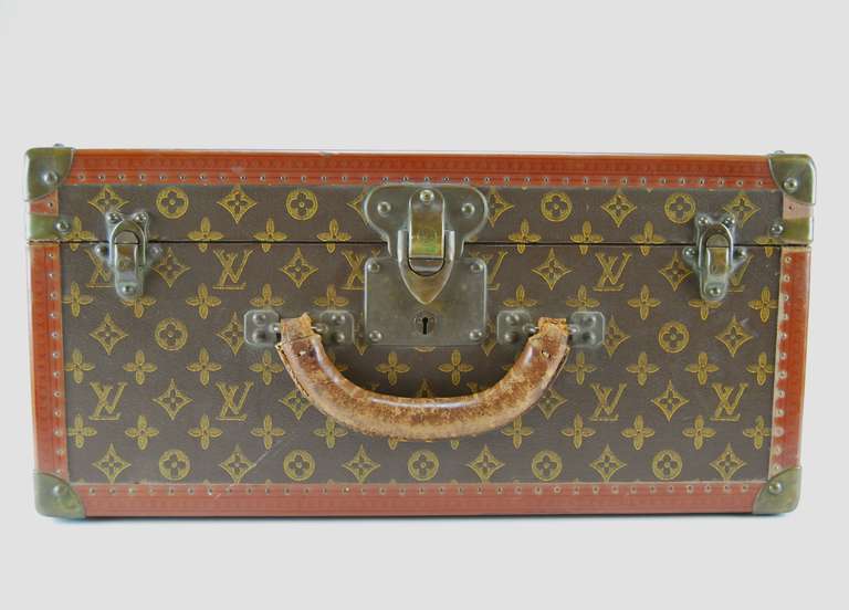Louis Vuitton Square Trunk with Tray, c. 1935.