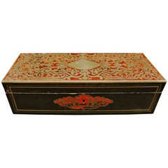 French 19th C. Boulle Tortoise Work Box