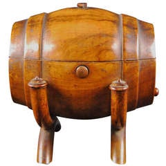 Antique Wine Barrel Inkwell