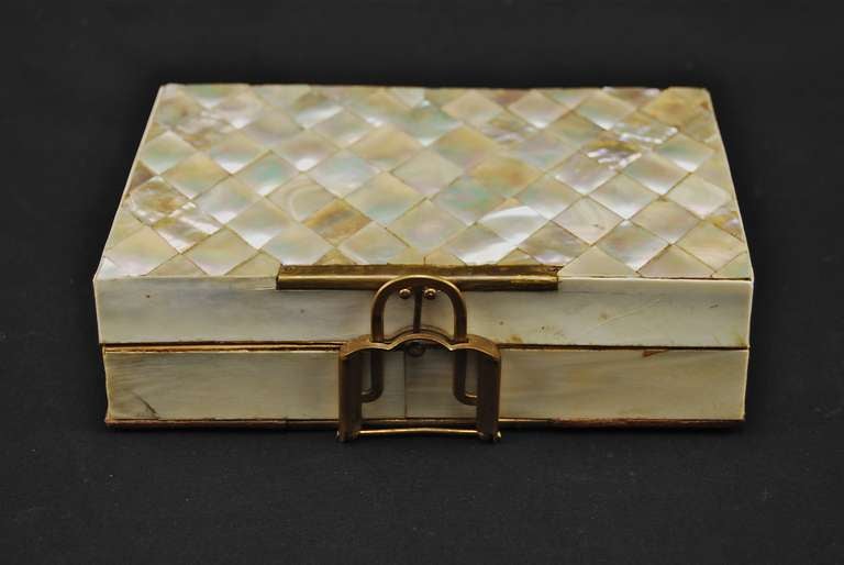 Mother of Pearl and Ivory Jewelry Box, 1870