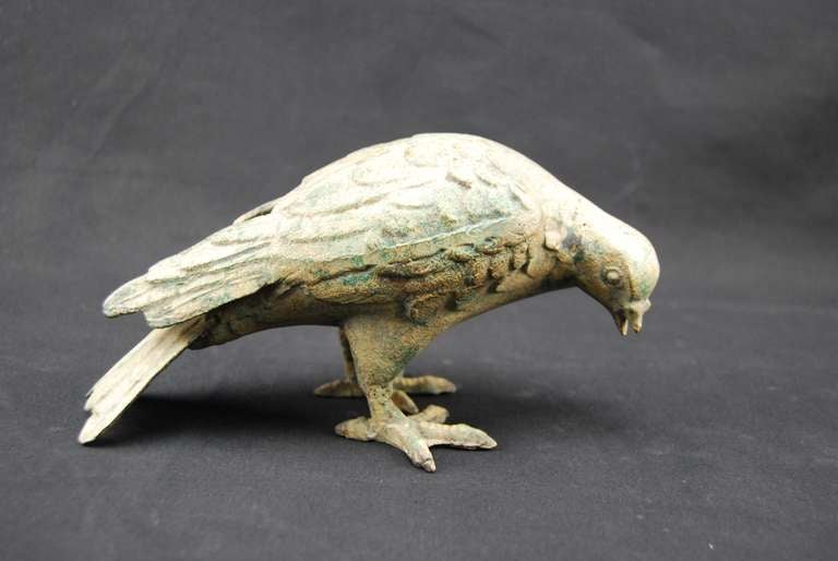 Mid-20th Century Set of three French cast-iron pigeons, 1950