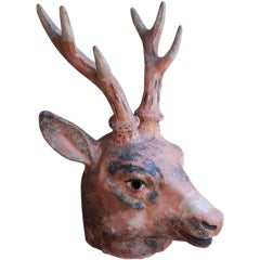 Czechoslovakian "Oh My Deer" Papier Mache Carnival Head