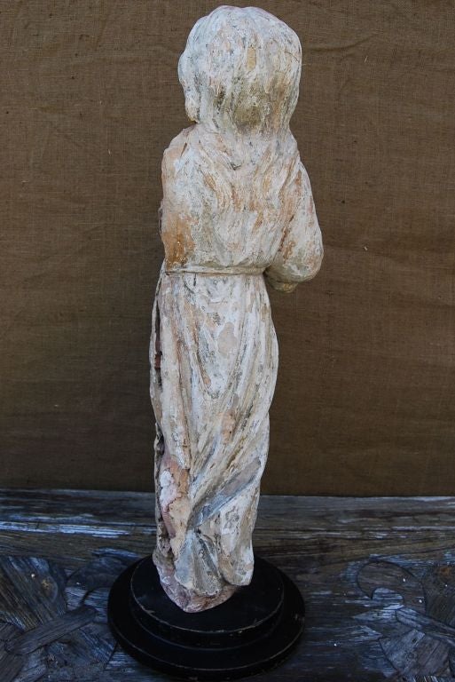 French Terracotta Statue of Bébé Jésus For Sale 4