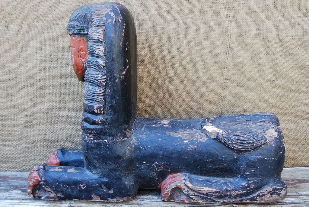 Antique Carved Sphinx