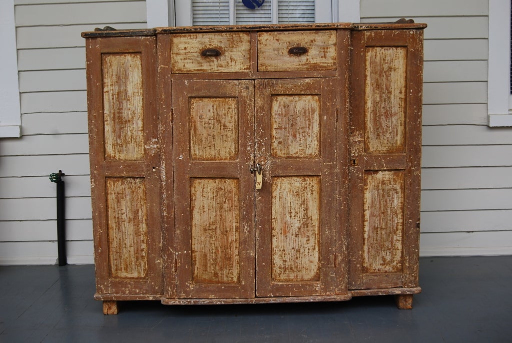 Antique Swedish Cupboard/Server/Buffet.  Fabulous color and patina.