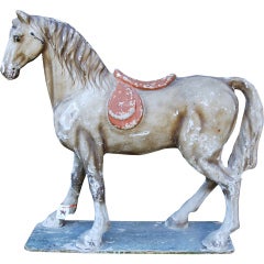Antique French Papier-mâché Horse