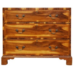 Antique Yew Wood Chest
