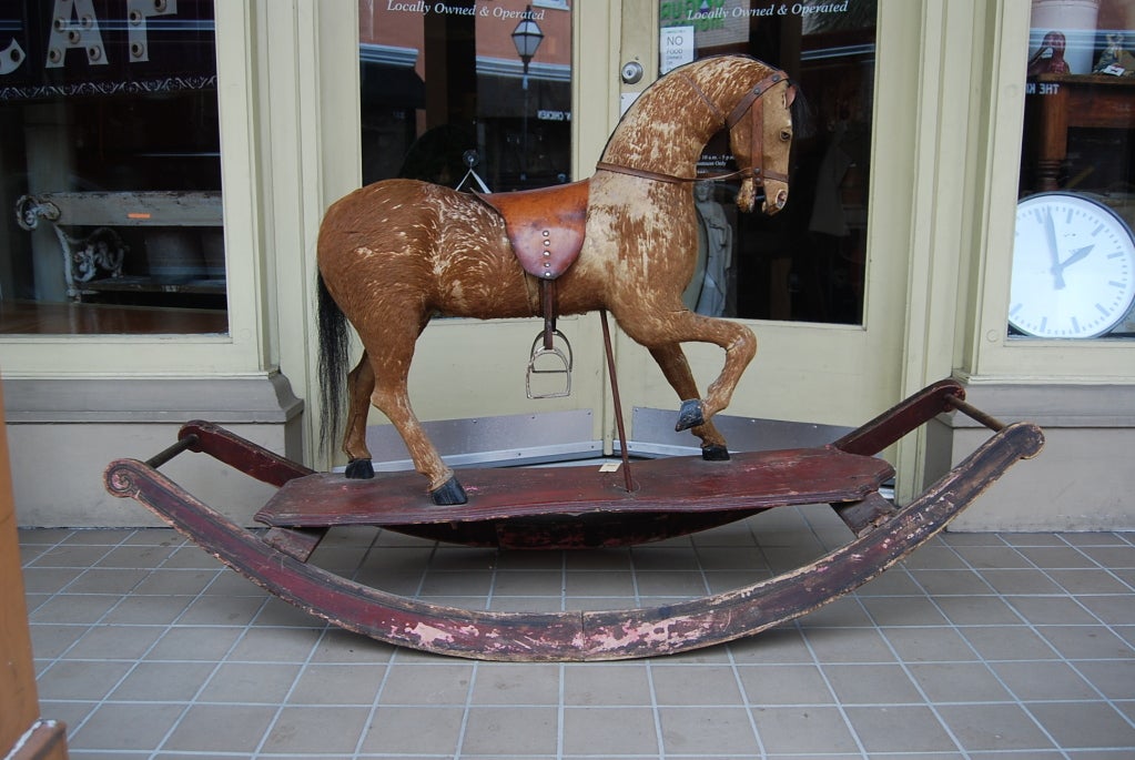Oversized Victorian Rocking Horse For Sale 5