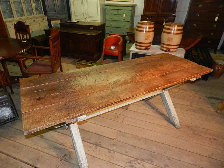 Pine Farm Table In Good Condition In Millwood, VA