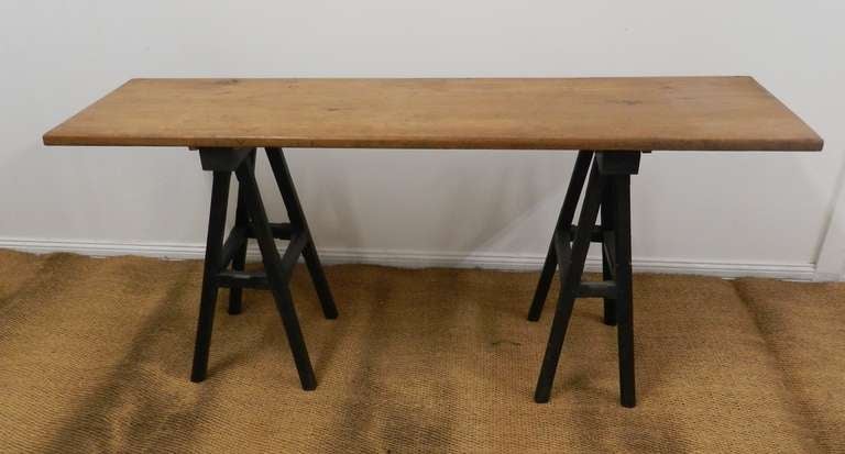 Pine Sofa Table on Stands