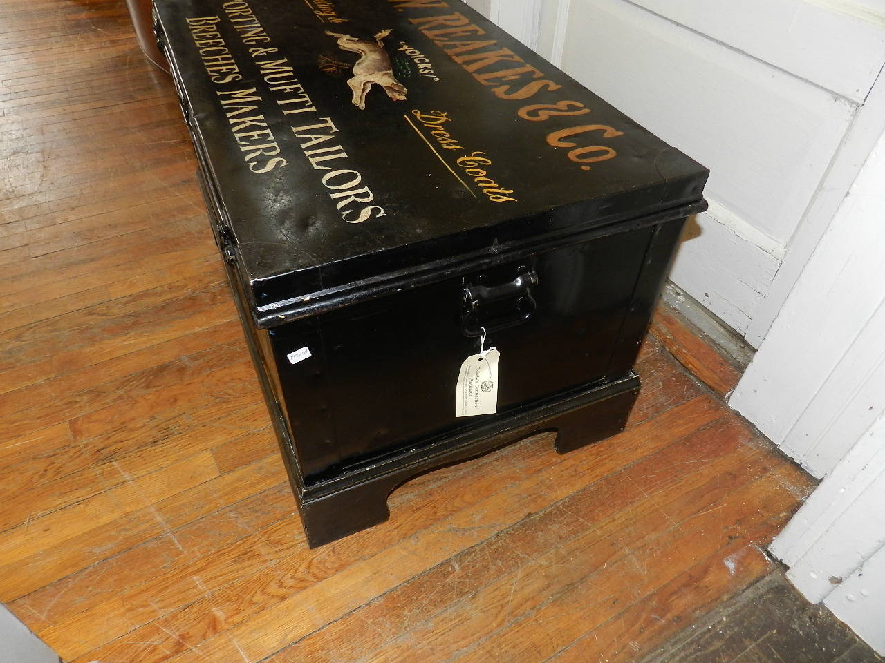 Metal Breeches Trunk on Stand 1