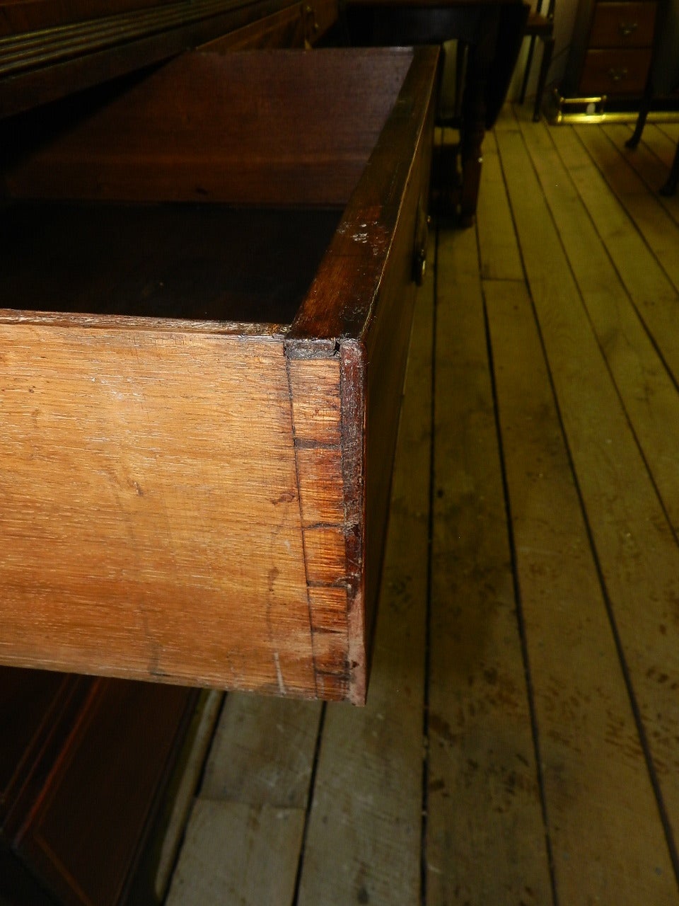 Mid-19th Century Mahogany Linen Press