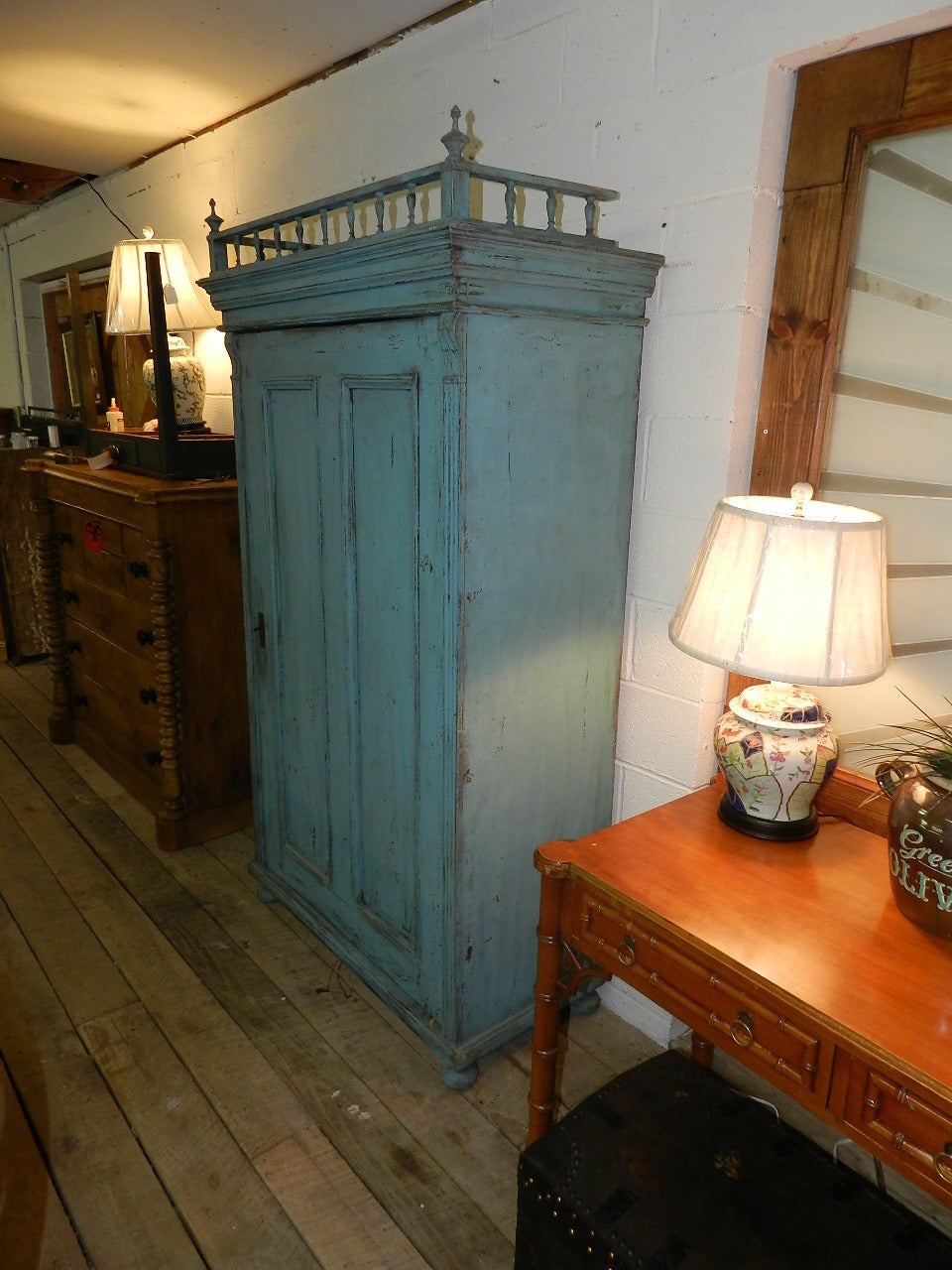 Hand-Crafted Antique Pine Armoire