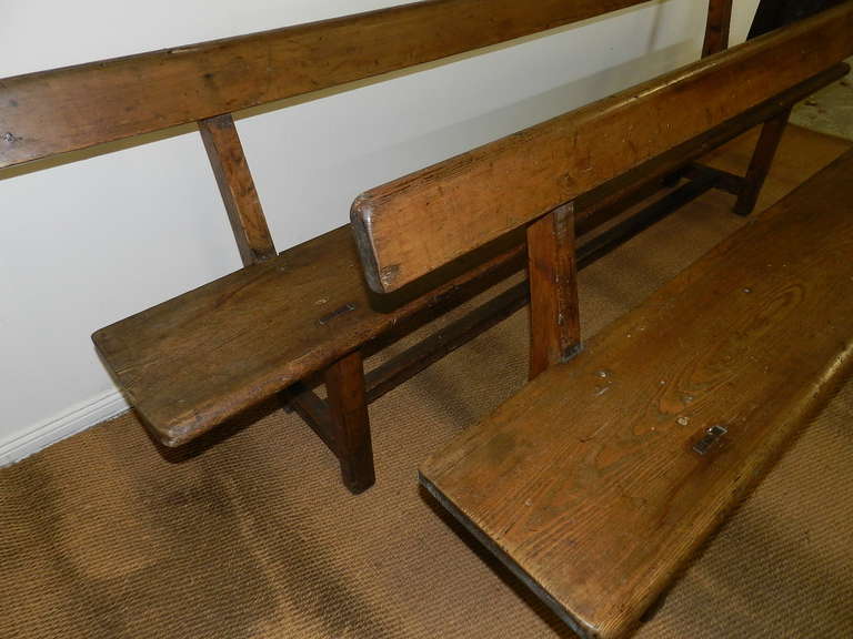 Pair of Pine Benches 1
