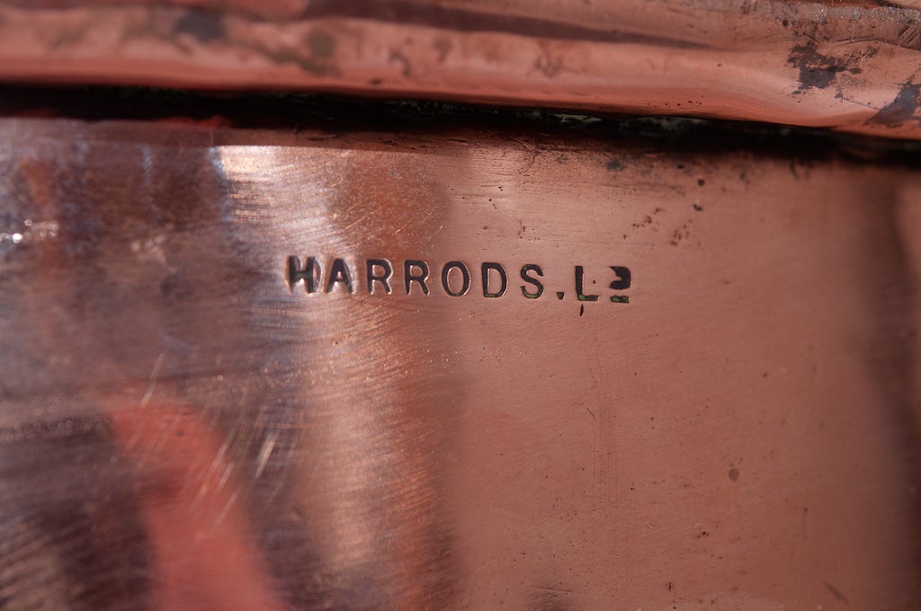 Harrods Antique Copper Dairy Pan