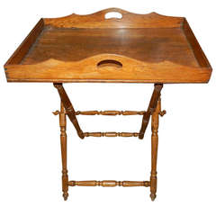 Oak Butler's Tray on Stand