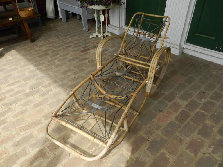 Bamboo Lounger In Good Condition For Sale In Millwood, VA