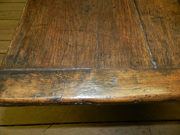 19th Century Oak Library Table