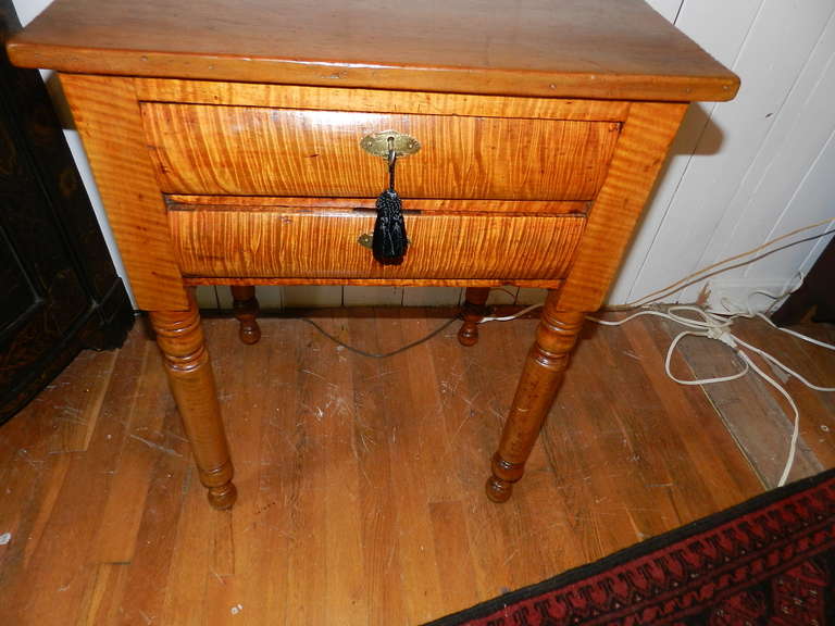 Tiger Maple End Table 1