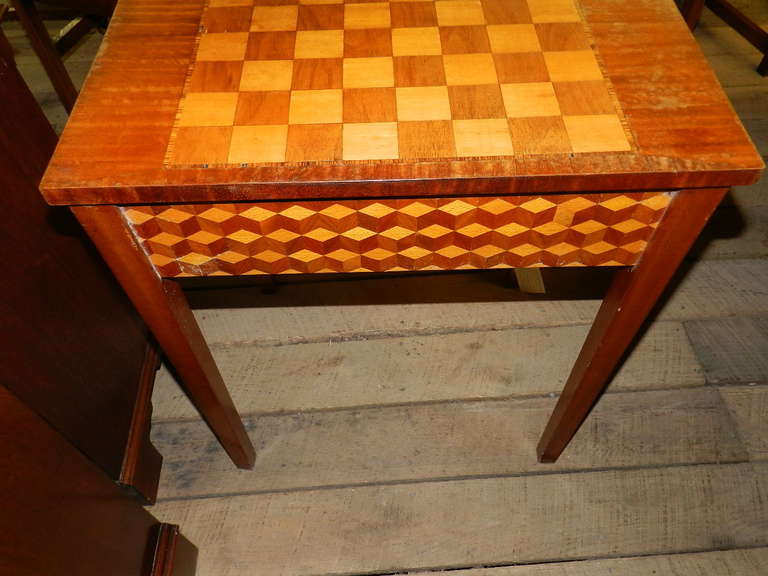 British Mahogany Game Table
