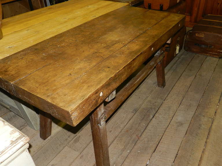 19th Century Antique Chestnut Work Table