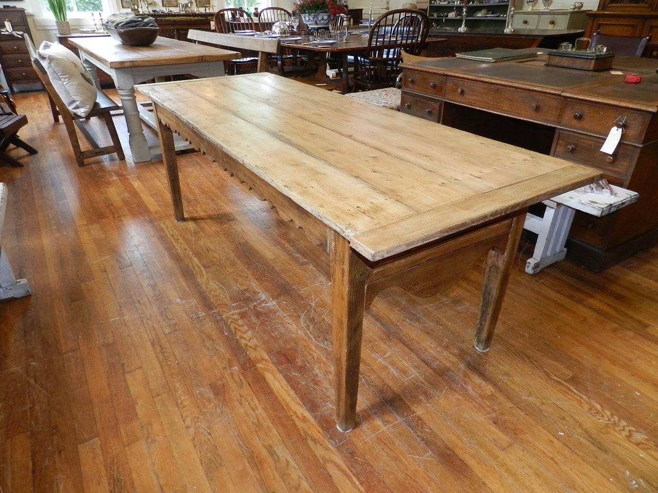 Hand-Crafted French Pine Farm Table