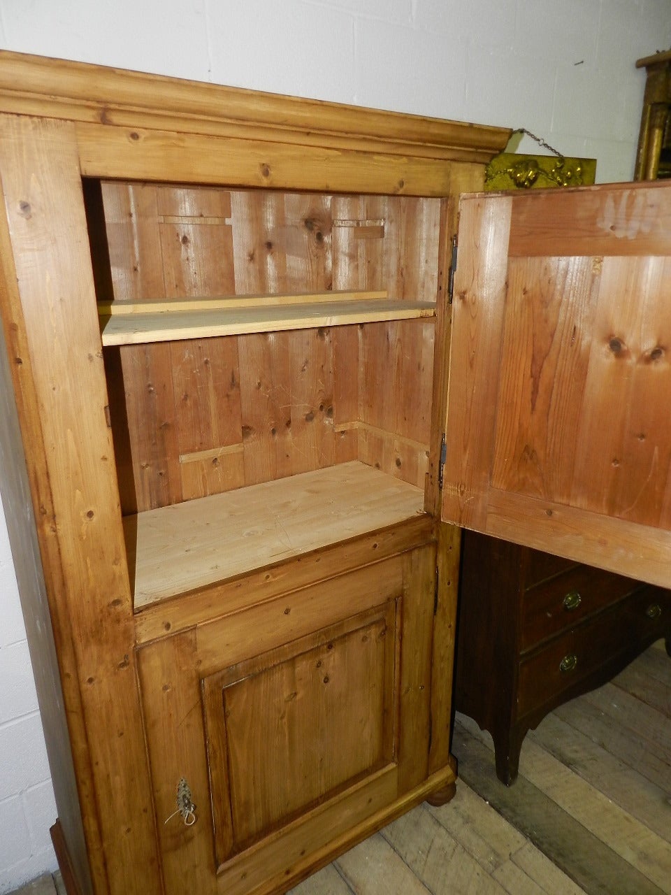 Danish Antique Pine Cupboard