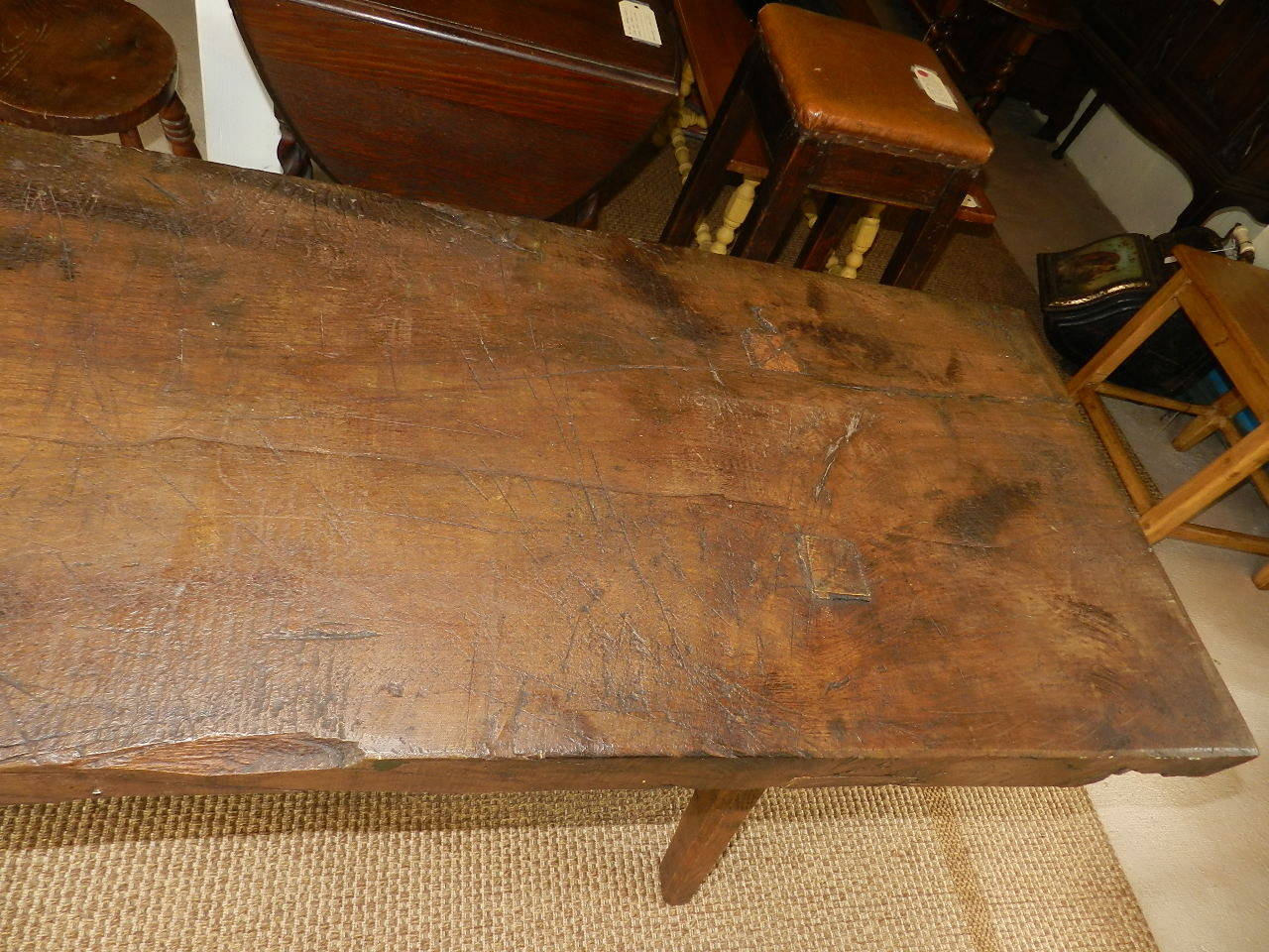 Hand-Crafted Chestnut Work Table