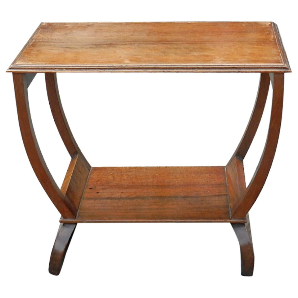 Mahogany Art Deco End Table at 1stDibs