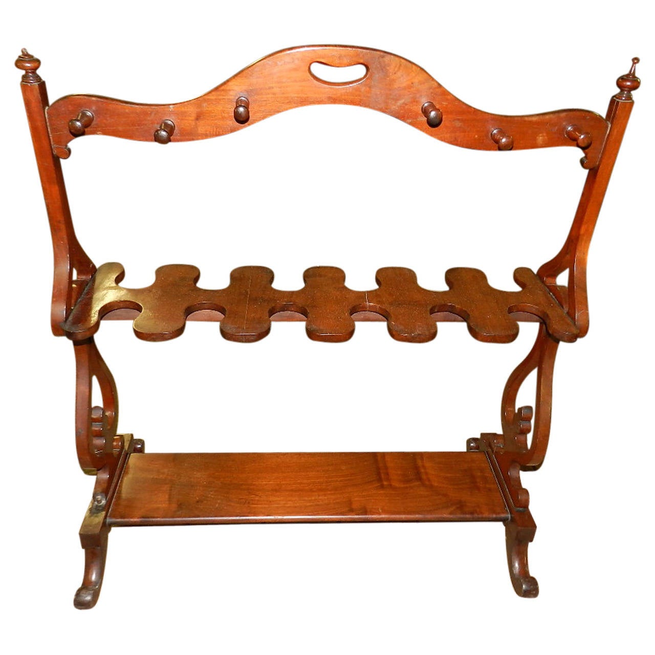 Mahogany Whip and Boot Stand at 1stdibs
