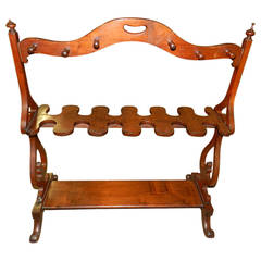 Antique Mahogany Whip and Boot Stand
